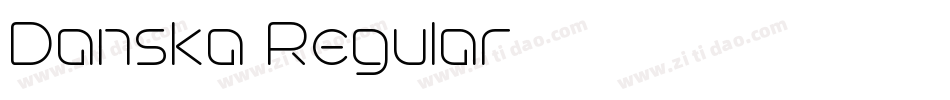 Danska Regular字体转换